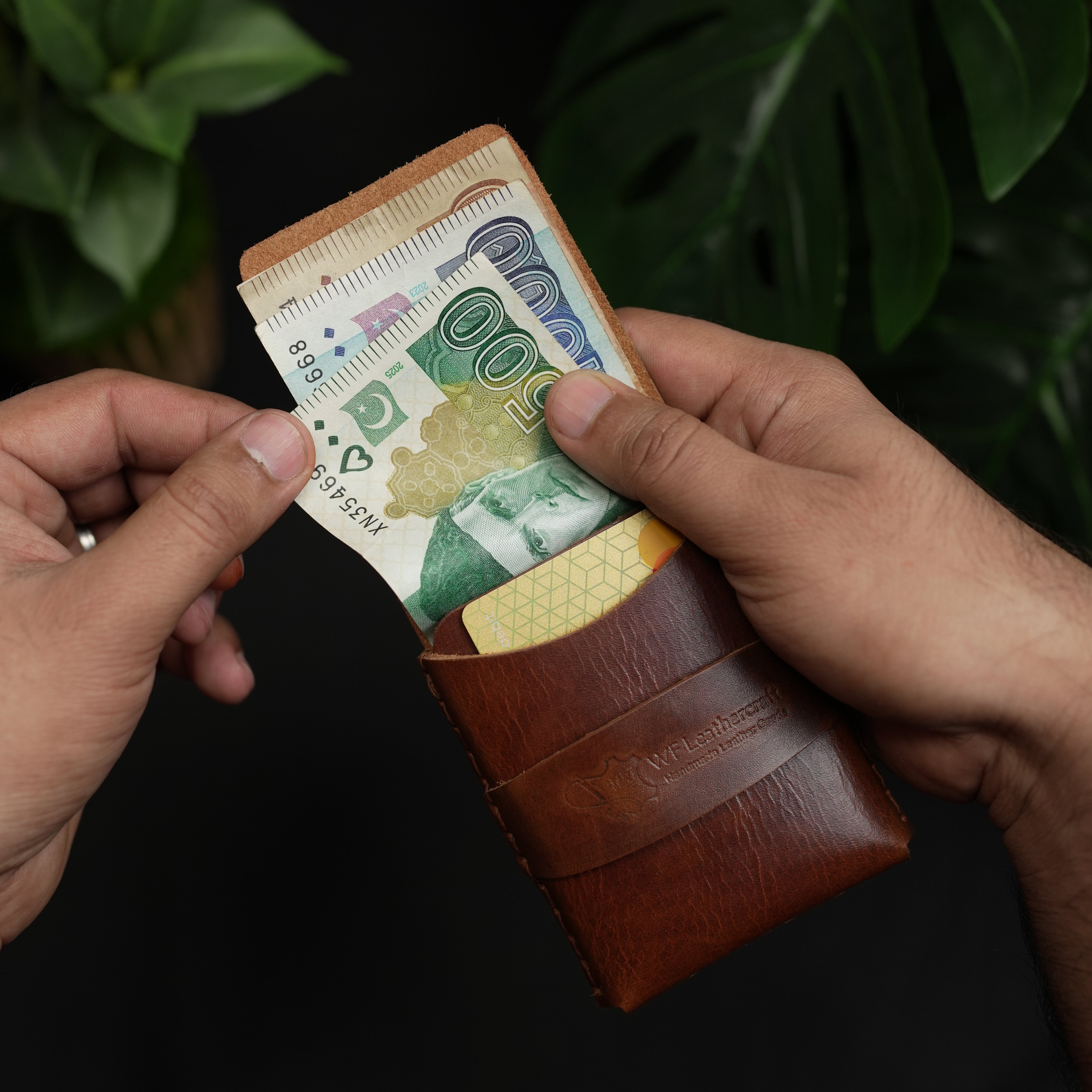 No. 101 All in one Card wallet Brown color