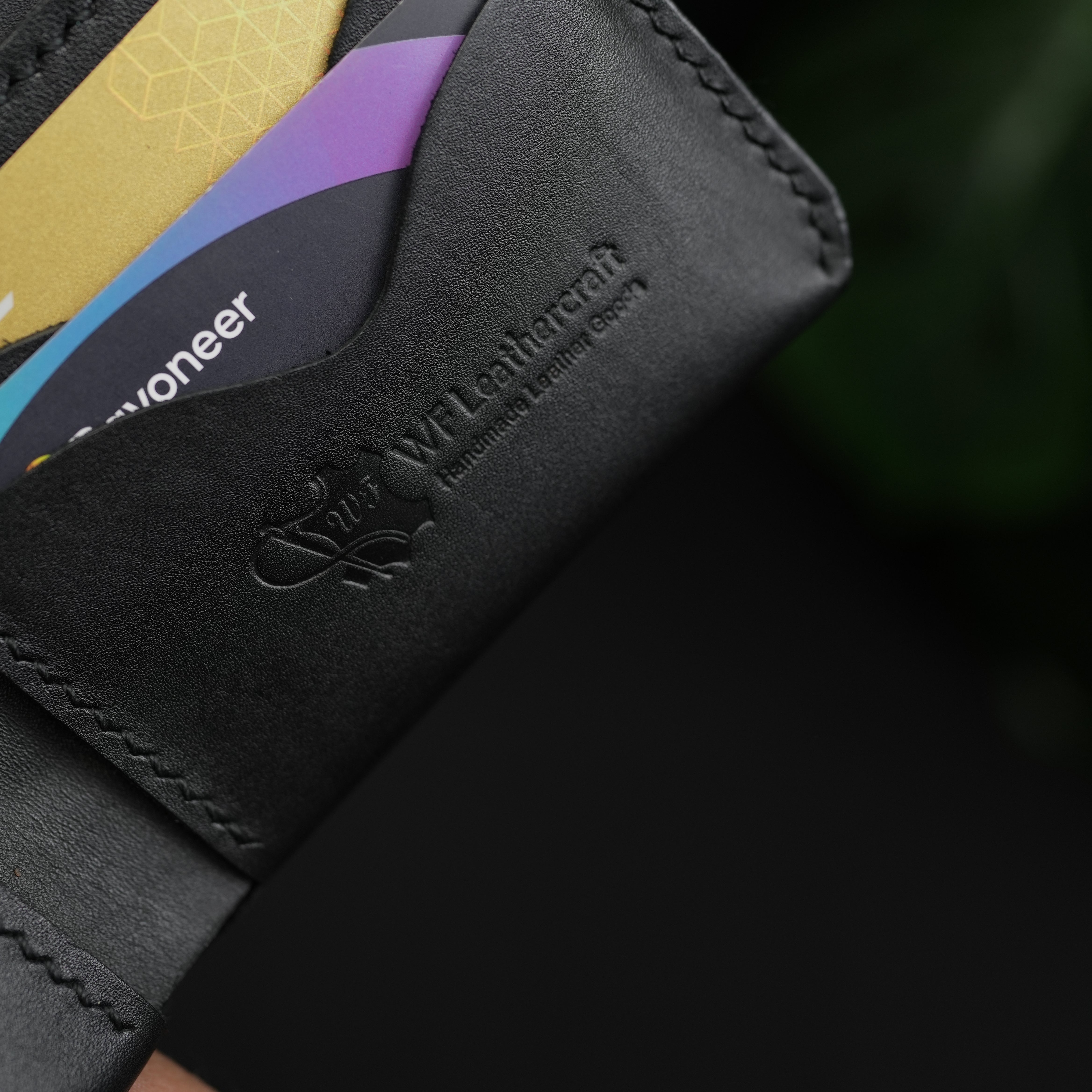 No. 81 classic full stitched bifold wallet Black