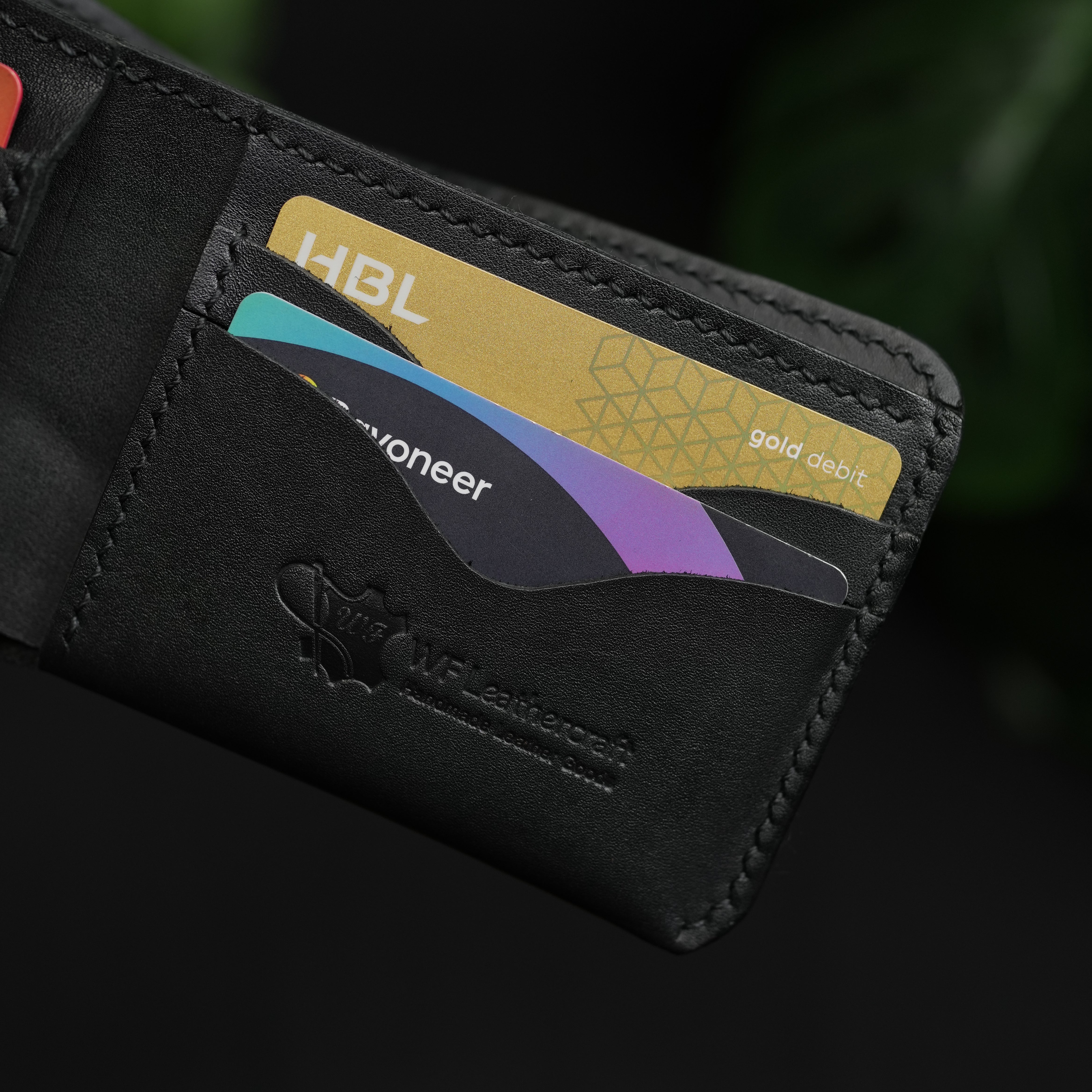 No. 81 classic full stitched bifold wallet Black