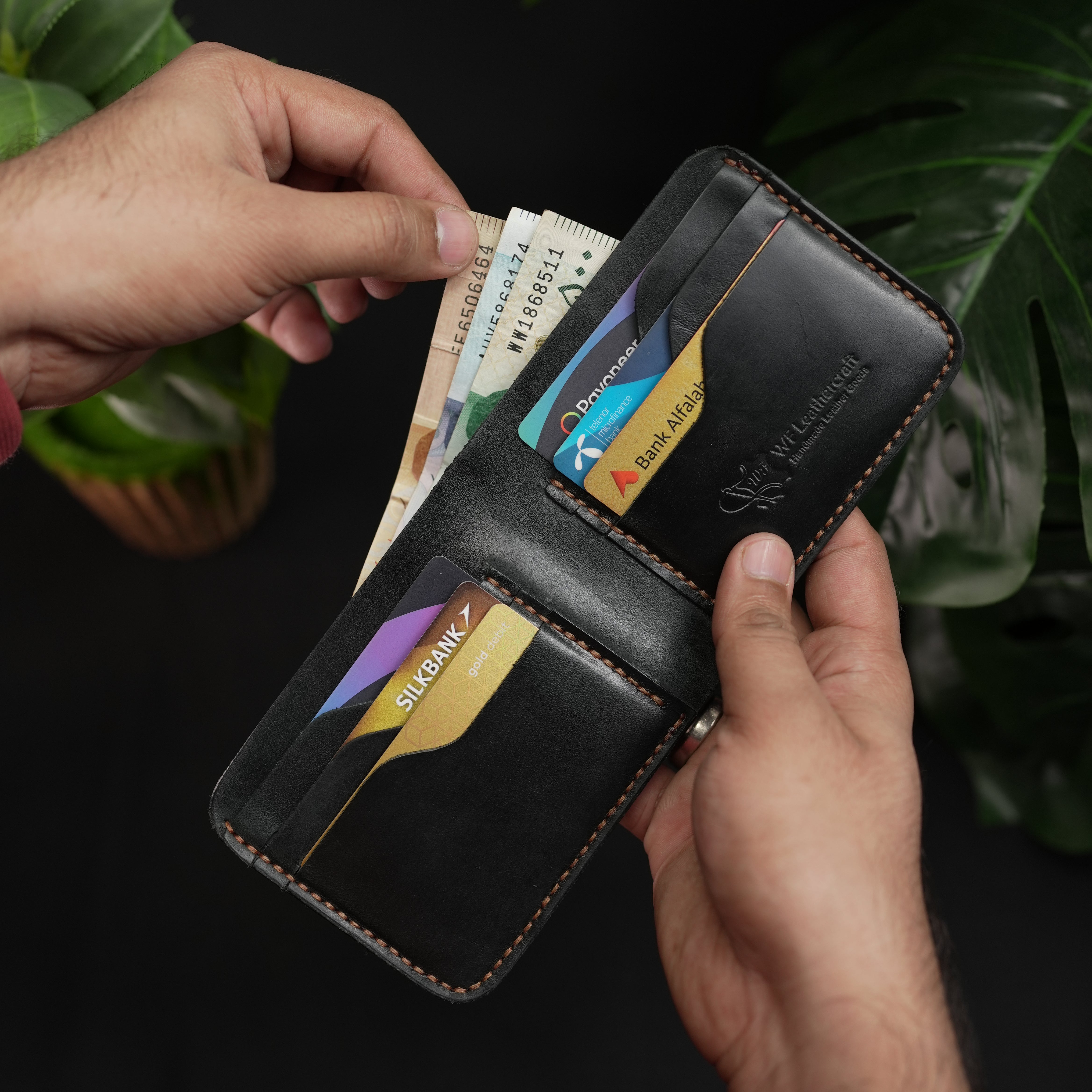 NO.55 PRO BIFOLD LEATEHR WALLET BLACK