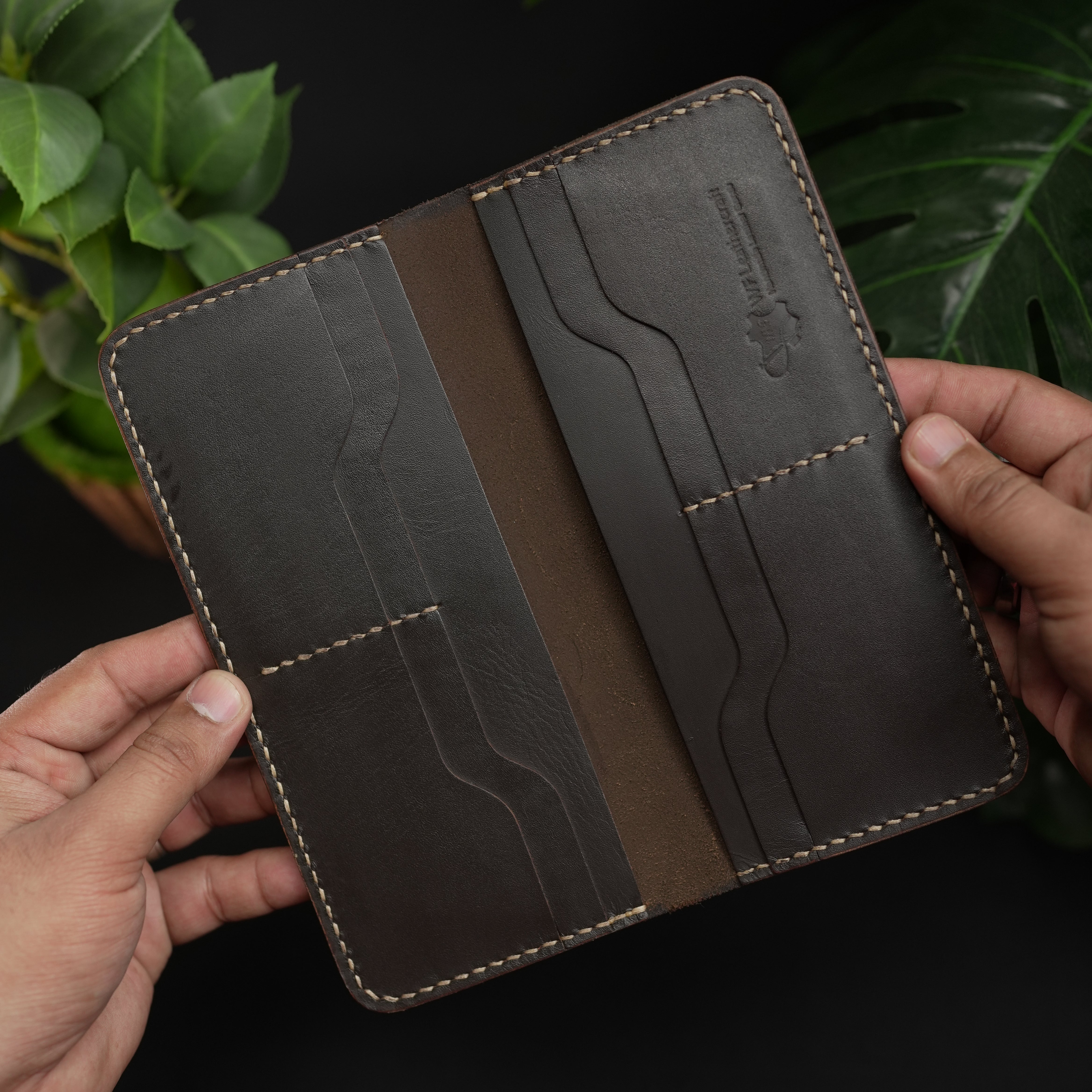 No. 72 Long Leather wallet Borwn Color