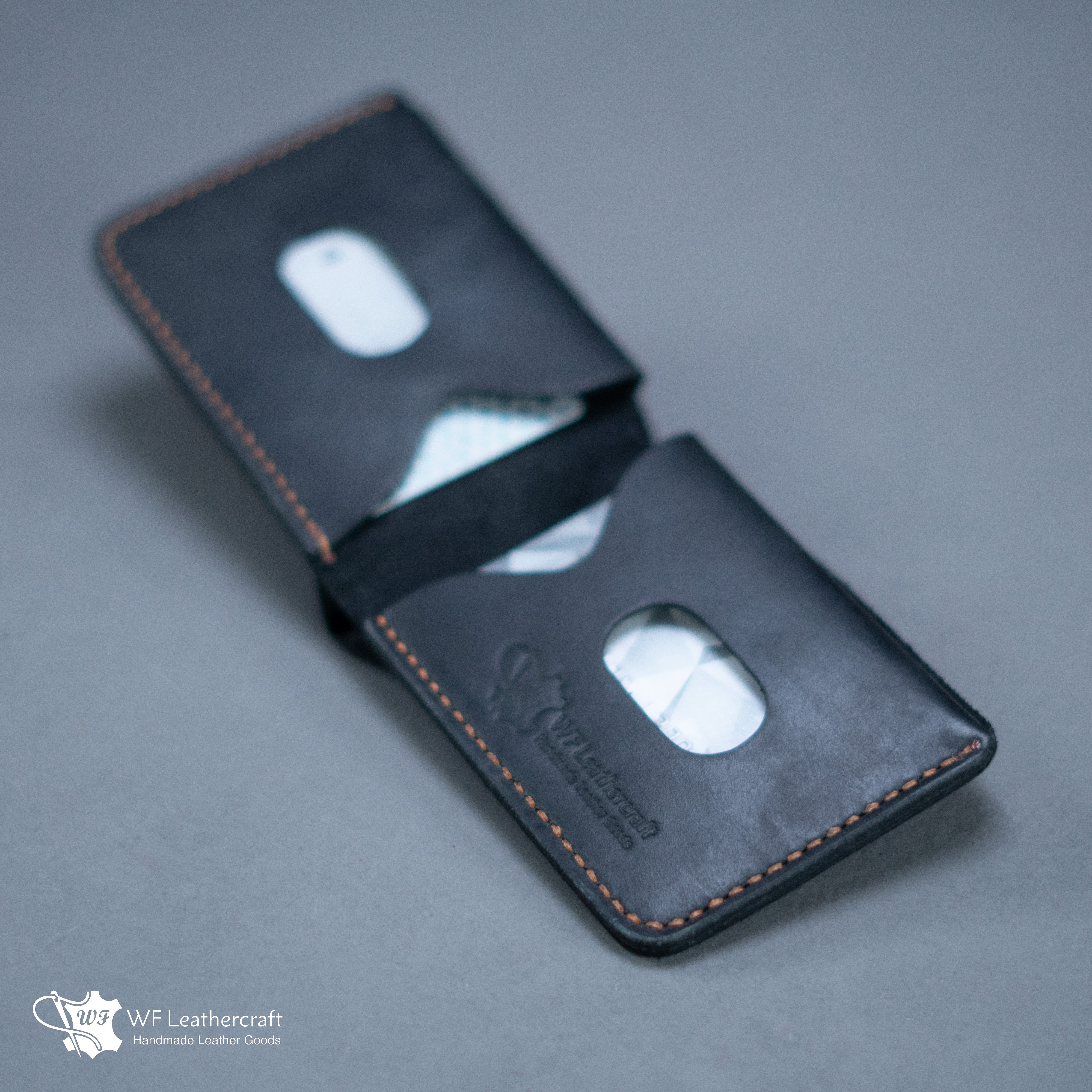 No.98 Bifold leather wallet ( Smoky Black )