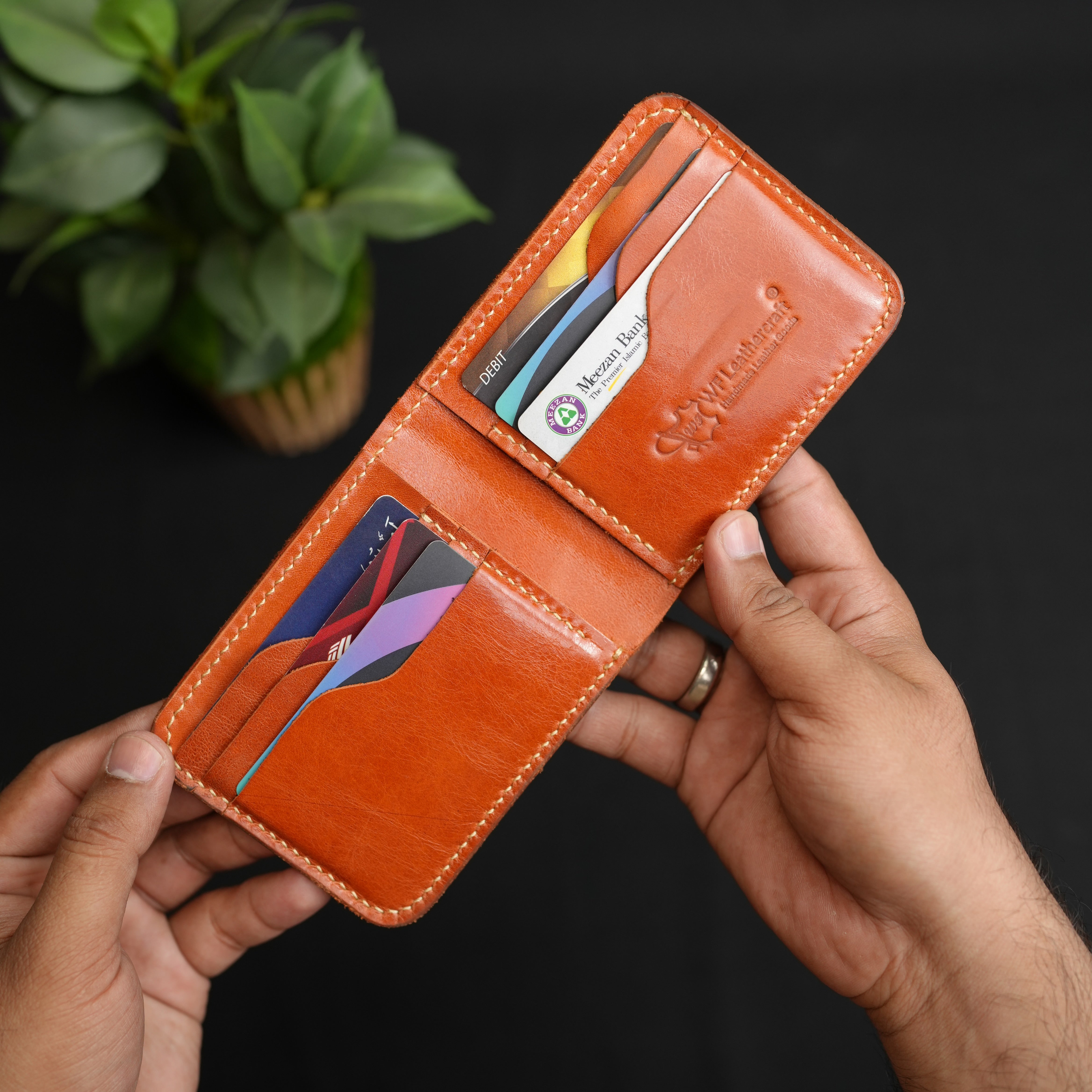 No.55 Pro Classic Bifold Wallet Leather wallet Brithish Tan Color