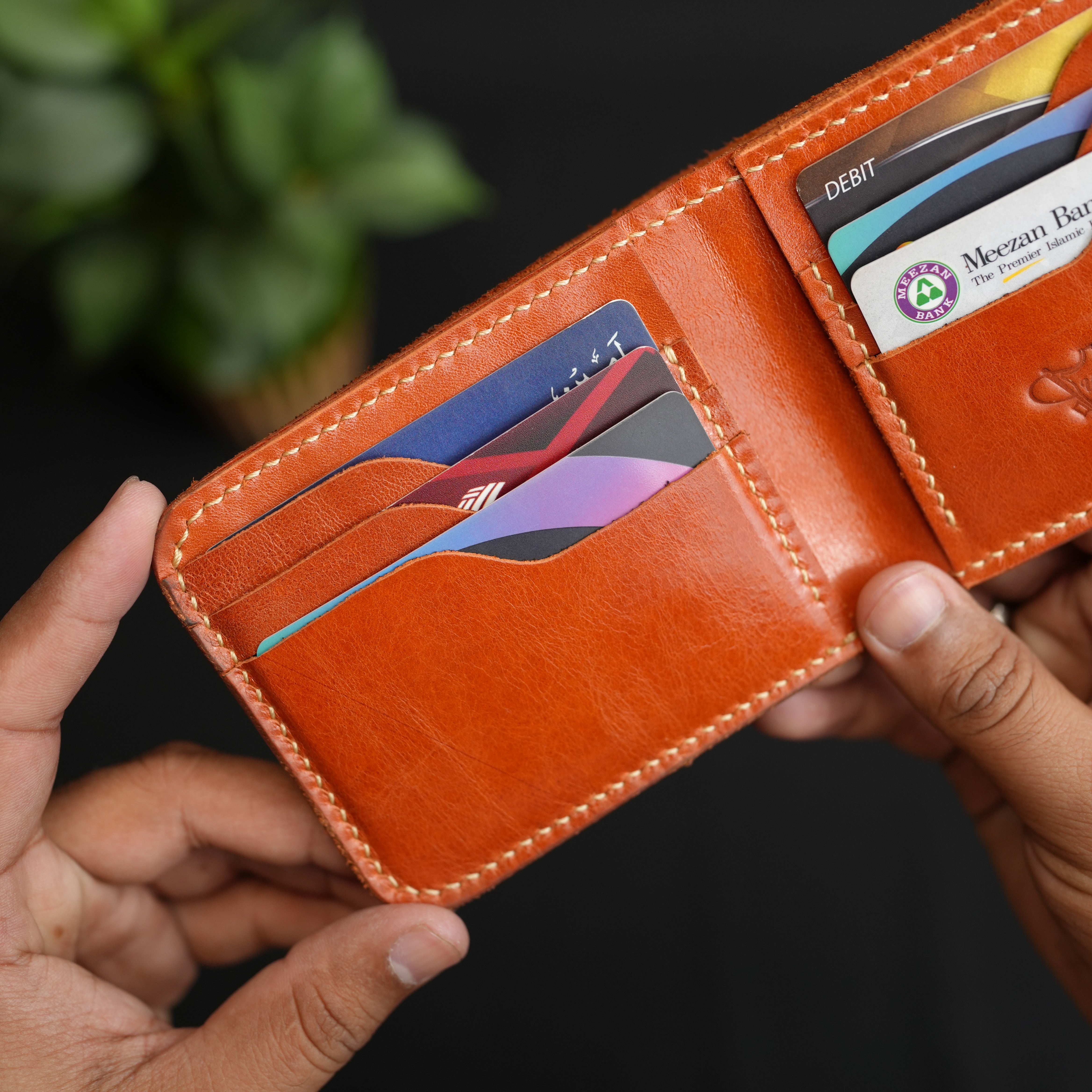 No.55 Pro Classic Bifold Wallet Leather wallet Brithish Tan Color