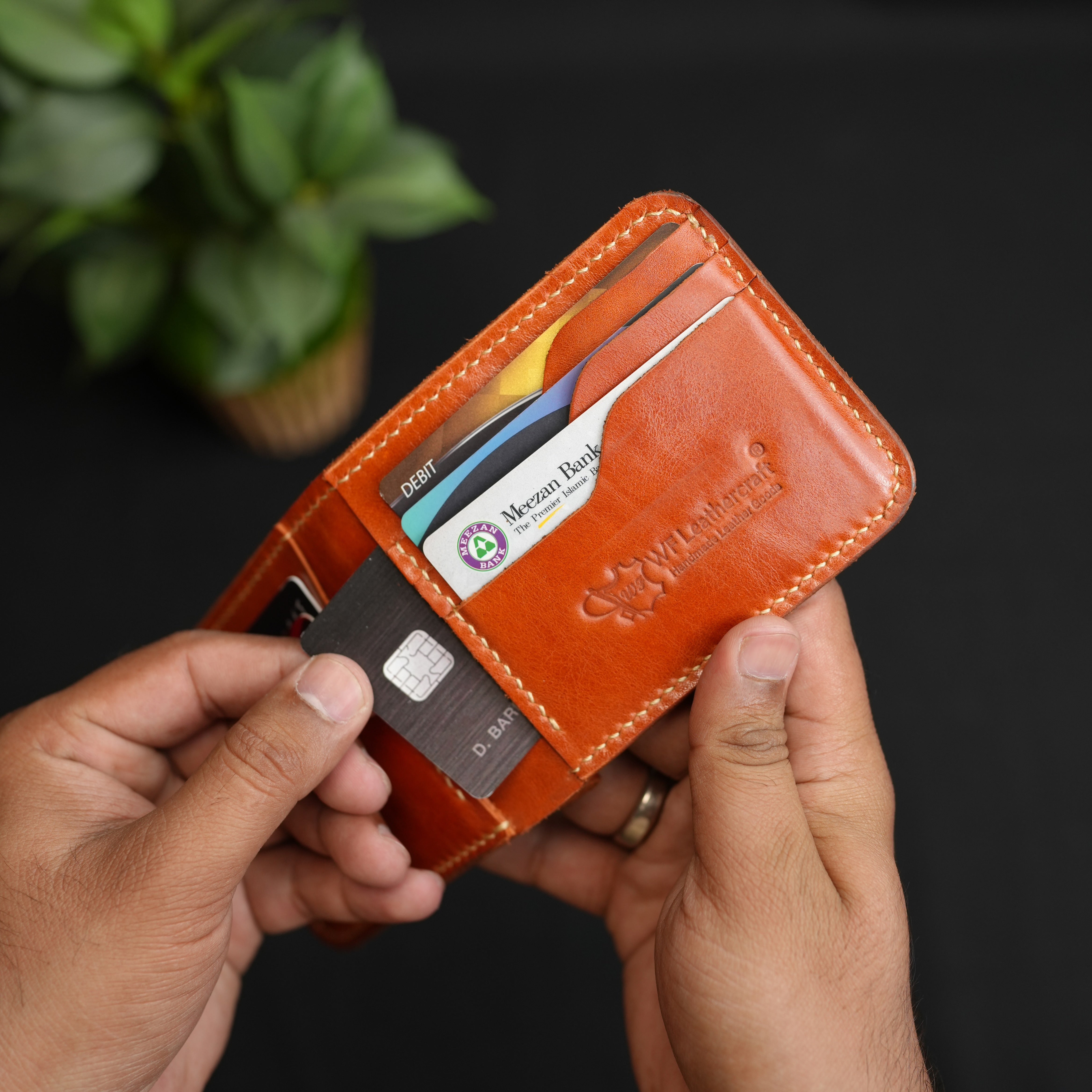 No.55 Pro Classic Bifold Wallet Leather wallet Brithish Tan Color