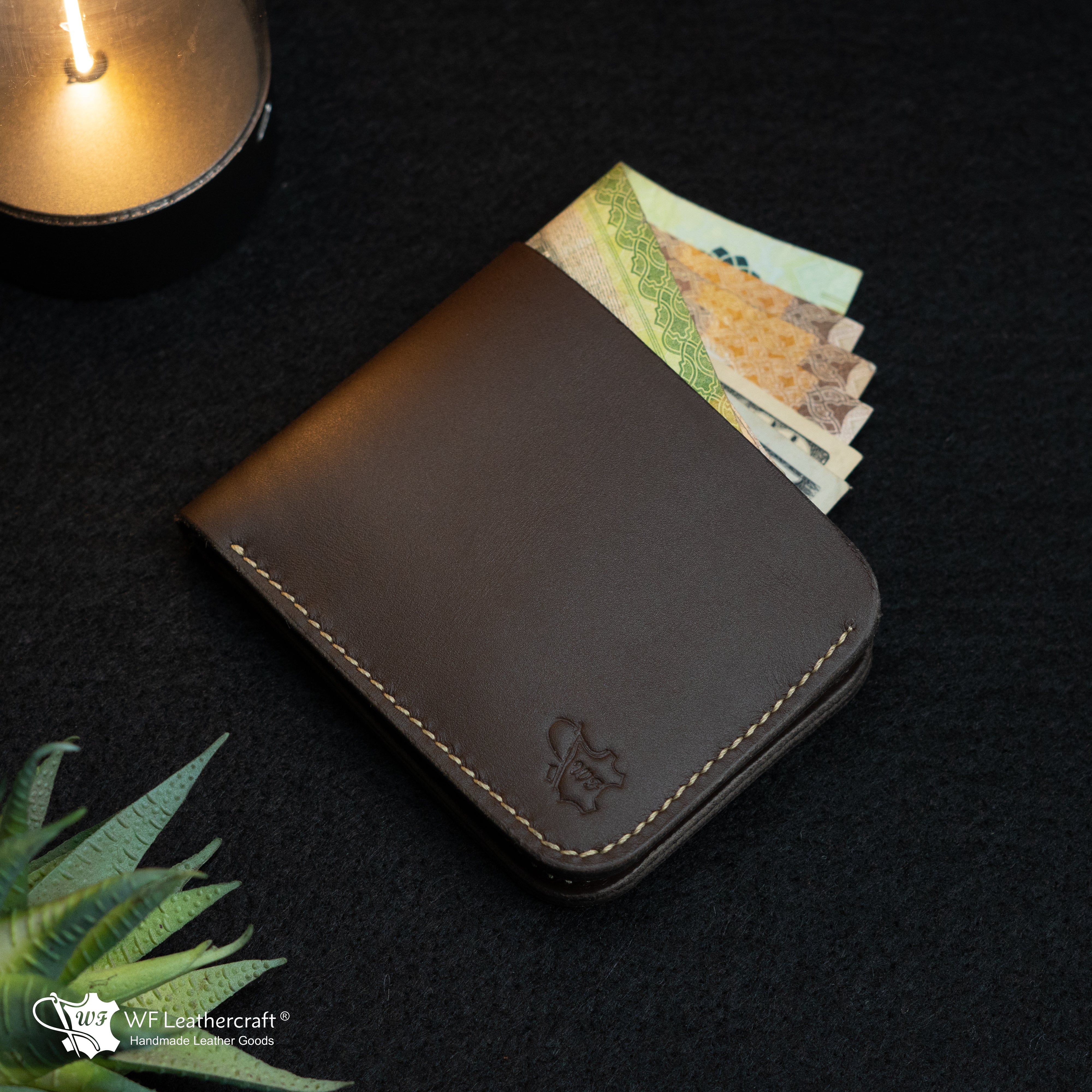No. 99 bifold wallet Rusted brown