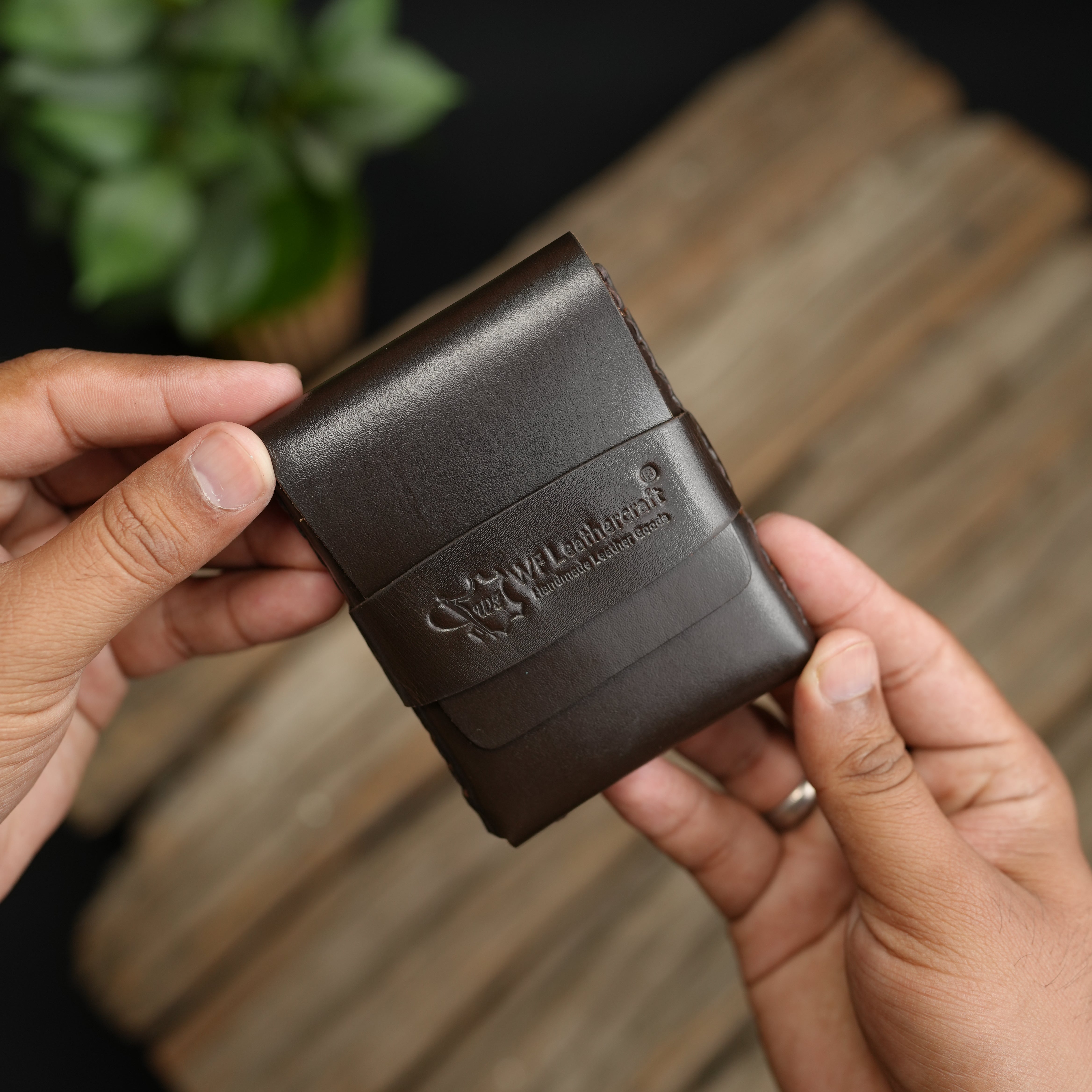 No. 101 All in one Card wallet chocolate brown color