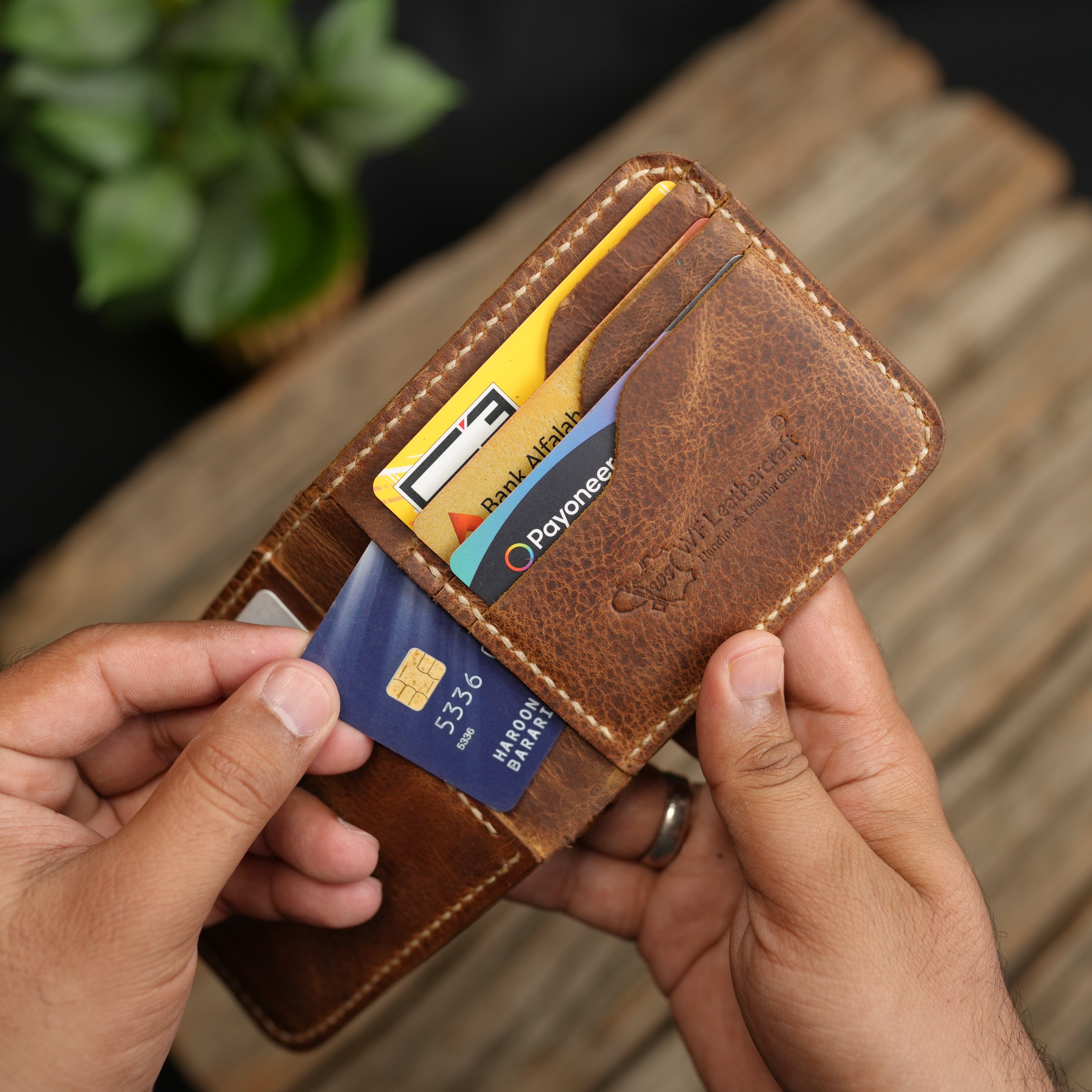 No.55 Pro Classic Bifold Wallet Leather wallet Light Brown Color