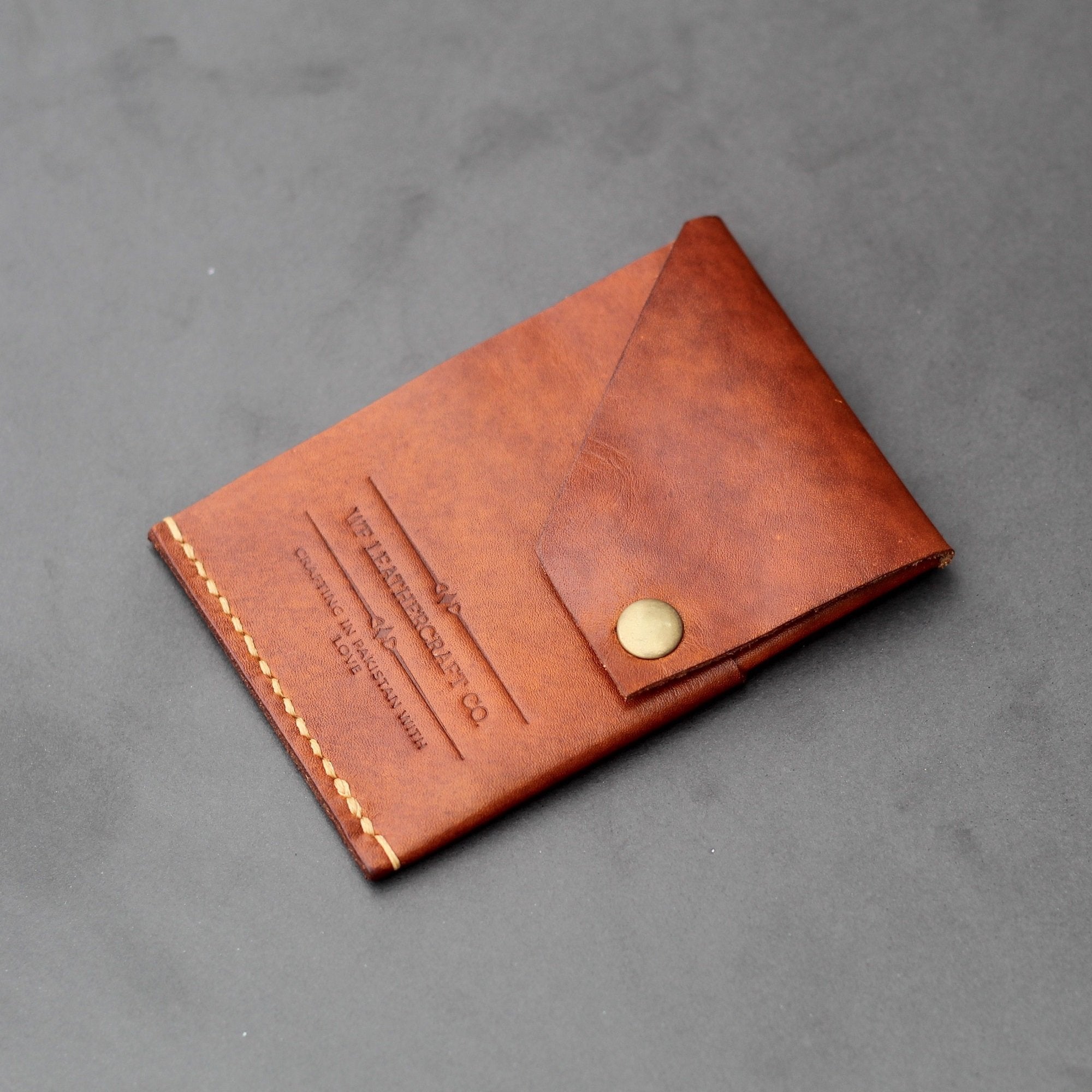 vegtan leather cardholder 